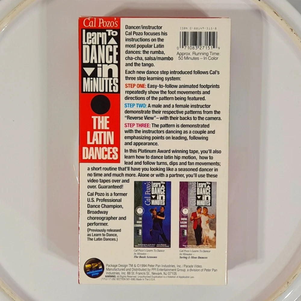 Cal Pozo's Learn To Latin Dance VHS Tape